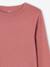 Pack of 2 cropped long-sleeved T-shirts for girls black+chocolate 