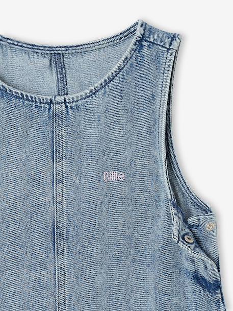 Pinafore dress for girls medium blue 