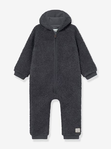 Teddy fleece pramsuit MATADEL Baby MINI A TURE night blue+plum 