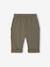 Fleece-lined trousers for baby boys anthracite+olive 