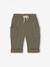 Fleece-lined trousers for baby boys anthracite+olive 