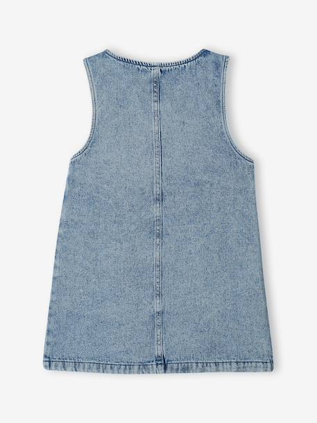 Pinafore dress for girls medium blue 