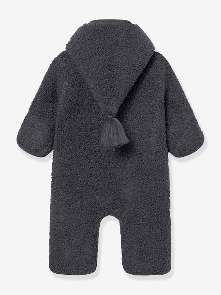 Teddy fleece pramsuit MATADEL Baby MINI A TURE night blue+plum 