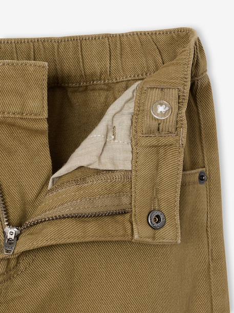 Cargo trousers for boys denim blue+olive 