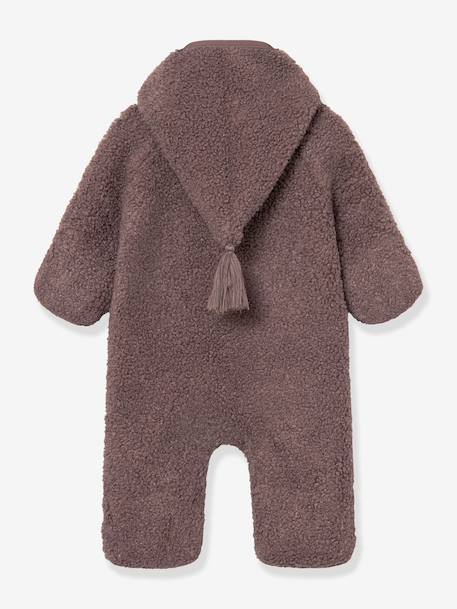 Teddy fleece pramsuit MATADEL Baby MINI A TURE night blue+plum 