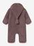 Teddy fleece pramsuit MATADEL Baby MINI A TURE night blue+plum 