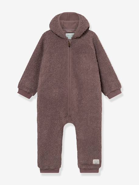 Teddy fleece pramsuit MATADEL Baby MINI A TURE night blue+plum 