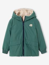 -Parka with Reversible Hood, for Boys