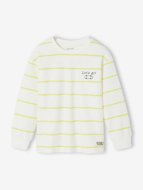 Long-sleeved T-shirt for boys white 