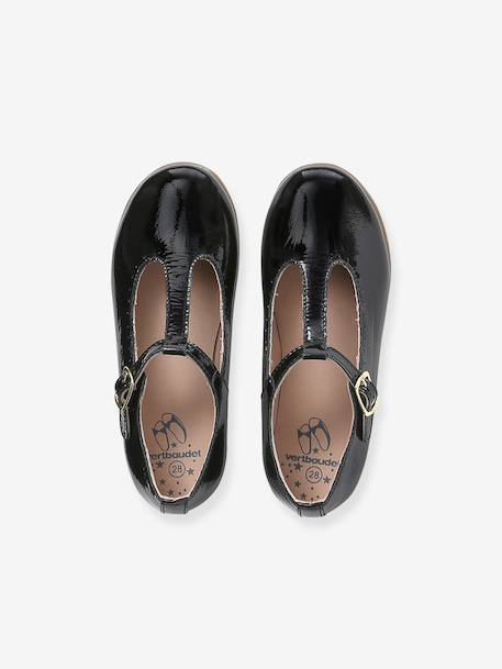 Ballet Pumps for Girls black+gold+printed beige 