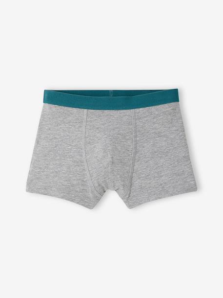 Pack of 5 boxer shorts for boys anthracite 