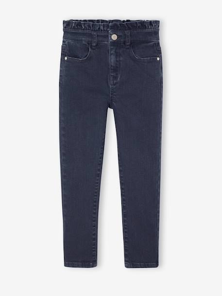 Slim trousers for girls ink blue+mauve 