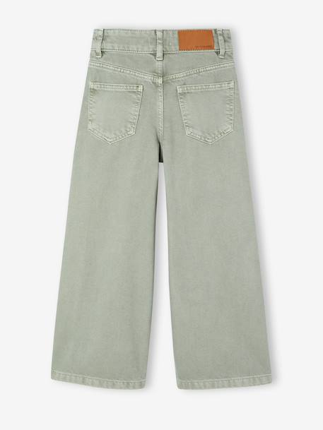 Wide Leg MorphologiK Trousers for Girls coral+grey green+khaki+old rose 