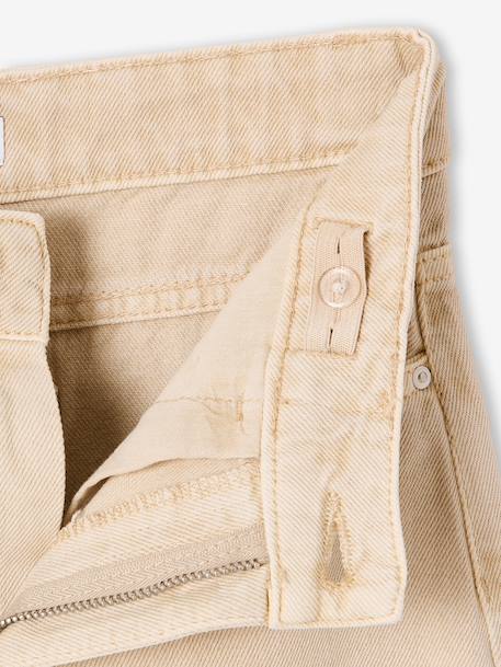 Wide-leg trousers for girls vanilla 
