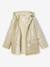 Glittered waxed coat for girls gold 