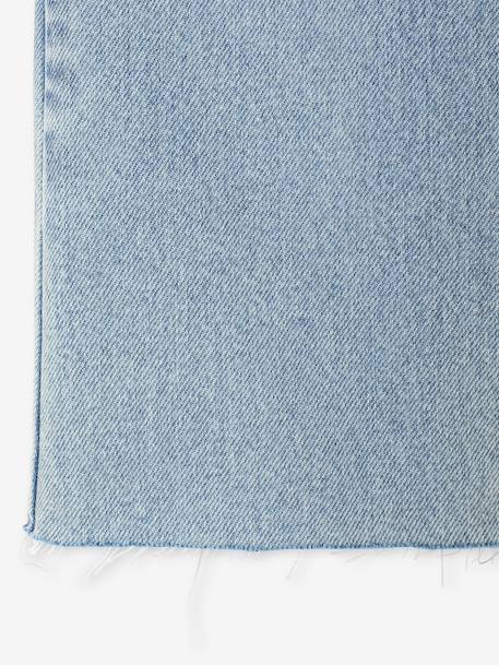 Straight-leg jeans for girls light blue+medium blue 