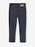 Slim-fit trousers for girls ink blue+mauve 