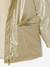 Glittered waxed coat for girls gold 