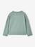 Long-sleeved T-shirt for girls green+ink blue+pale pink 
