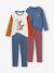 Pack of 2 pyjamas for boys denim blue 
