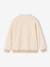 Varsity-Style Fleece Jacket for Girls beige+marl grey+navy blue 