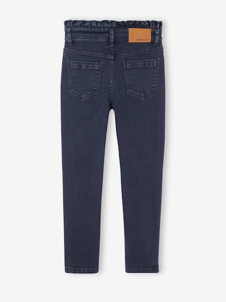 Slim trousers for girls ink blue+mauve 