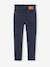 Slim trousers for girls ink blue+mauve 