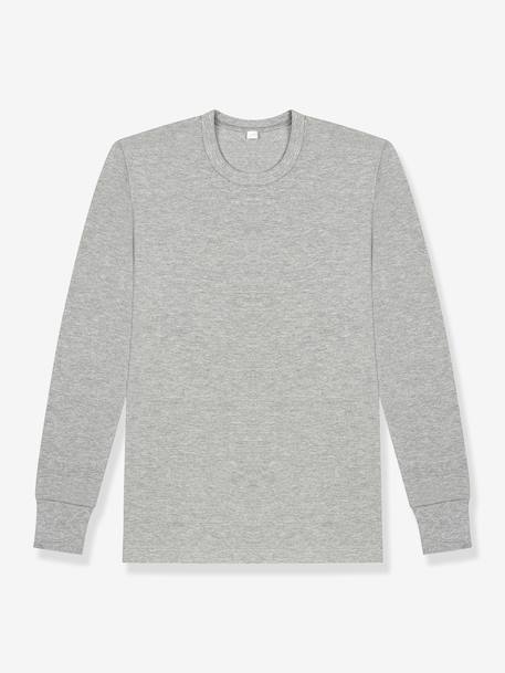 Thermal T-shirt D257 by DIM grey+white 