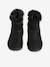 Zip-up textile boots for girls black 