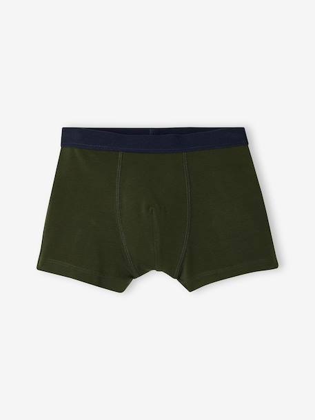 Pack of 5 boxers for boys khaki 