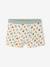 Pack of 5 boxer shorts for boys aqua green 