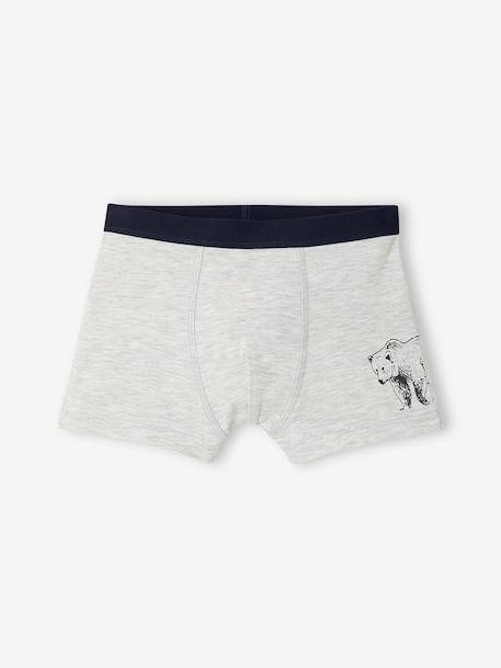 Pack of 5 boxers for boys khaki 