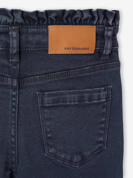 Slim trousers for girls ink blue+mauve 