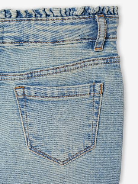 Slim-fit jeans for girls light blue+medium blue 