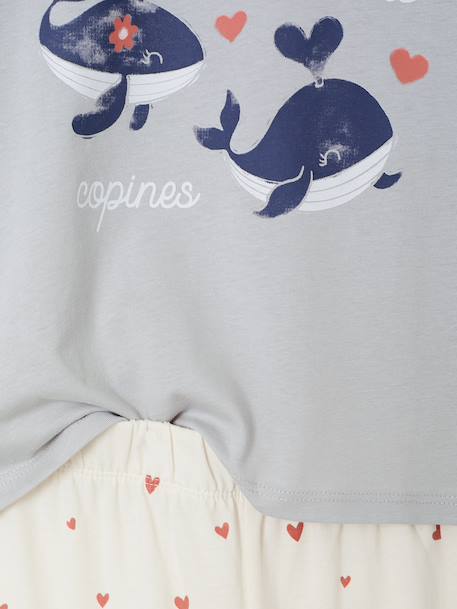Pack of 2 pyjamas for girls beige 