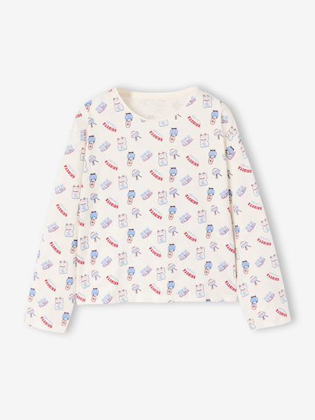 Pack of 2 pyjamas for girls beige 