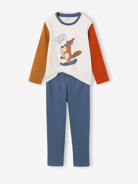 Pack of 2 pyjamas for boys denim blue 