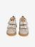 High-Top Leather Trainers for Babies golden yellow+printed beige 