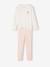 Pack of 2 long-sleeved pyjamas for girls pale pink 