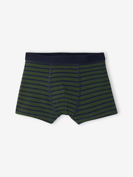 Pack of 5 boxers for boys khaki 