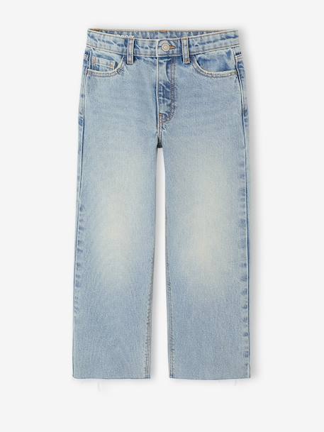 Straight-leg jeans for girls light blue+medium blue 