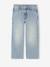 Straight-leg jeans for girls light blue+medium blue 
