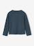 Long-sleeved T-shirt for girls green+ink blue+pale pink 