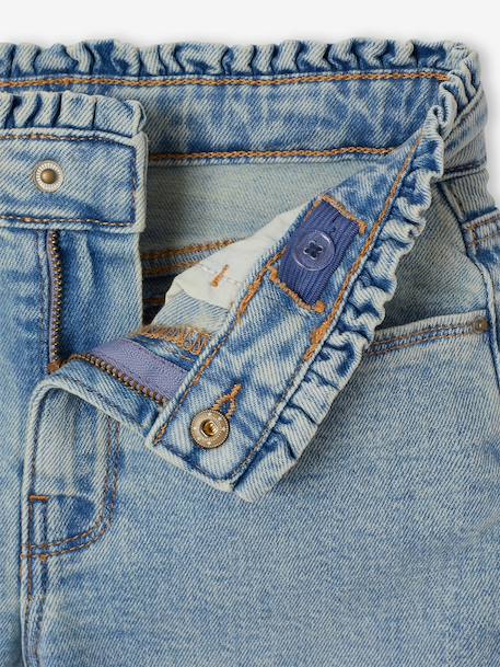 Slim-fit jeans for girls light blue+medium blue 