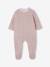 Pack of 2 baby sleepsuits with popper back opening for baby marl beige 
