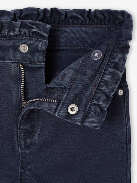Slim trousers for girls ink blue+mauve 