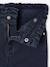 Slim trousers for girls ink blue+mauve 