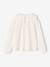 Long-sleeved T-shirt for girls ecru+pale pink 