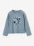 Long-sleeved T-shirt for girls chambray blue+old rose 