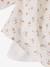 Girl's blouse with smocked sleeves ivory+pale pink+sage green+vanilla 